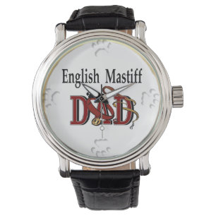 Engelse Mastiff Vader Cadeaus Horloge