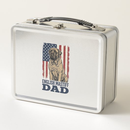 Engelse Mastiff Vader Patriottisch Vintage Hond De (Voorkant)