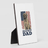 Engelse Mastiff Vader Patriottisch Vintage Hond De Fotoplaat (Zijkant)