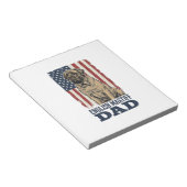 Engelse Mastiff Vader Patriottisch Vintage Hond De Notitieblok (Schuin)