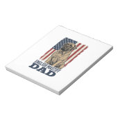 Engelse Mastiff Vader Patriottisch Vintage Hond De Notitieblok (Linkerzijde)