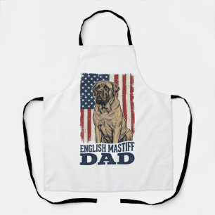 Engelse Mastiff Vader Patriottisch Vintage Hond De Schort