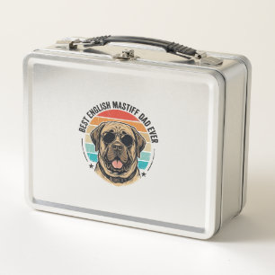 Engelse Mastiff Vader Vintage Zonsondergang Hond V