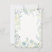 Engelse meadow Flower Weddinge RSVP-kaart RSVP Kaartje (Achterkant)