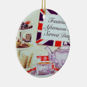 Engelse middag Tea Keramisch Ornament (Rechts)
