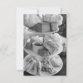 Engelse middag Tea Uitnodiging (Voorkant)