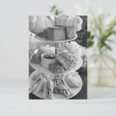 Engelse middag Tea Uitnodiging (Staand voorkant)