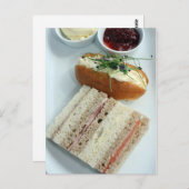 Engelse middagthee briefkaart (Voorkant / Achterkant)