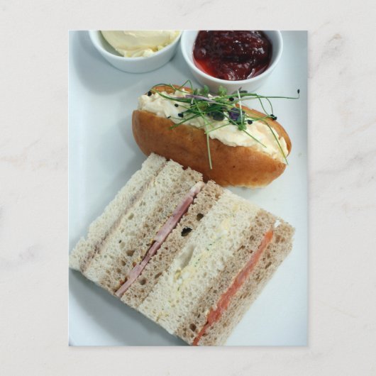 Engelse middagthee briefkaart (Voorkant)