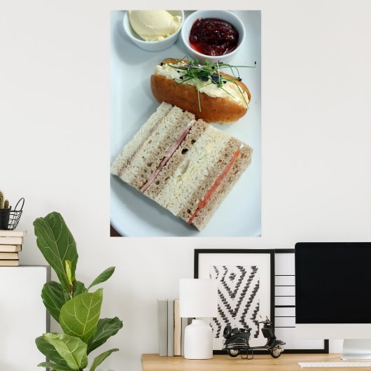 Engelse middagthee poster (Thuiskantoor)