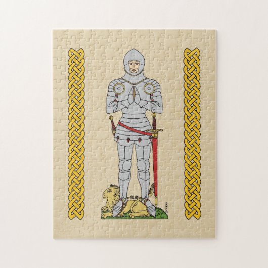 Engelse middeleeuwse ridder Circa 1430 Legpuzzel (Verticaal)