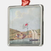 Engelse missionarissen in Kidikidi, Nieuw-Zeeland Metalen Ornament (Links)