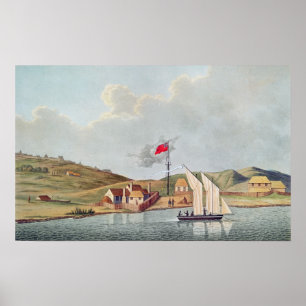 Engelse missionarissen in Kidikidi, Nieuw-Zeeland Poster