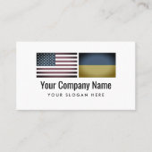 Engelse Oekraïense vertaaldienst Visitekaartje (Voorkant)