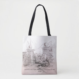 Engelse ommuurde tuin in de botanische tuin van Ch Tote Bag