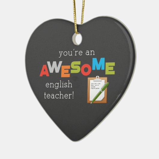 Engelse onderwijsdag, Geweldige Keramisch Ornament (Links)