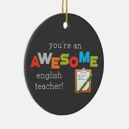 Engelse onderwijsdag, Geweldige Keramisch Ornament (Rechts)