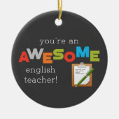 Engelse onderwijsdag, Geweldige Keramisch Ornament (Voorkant)