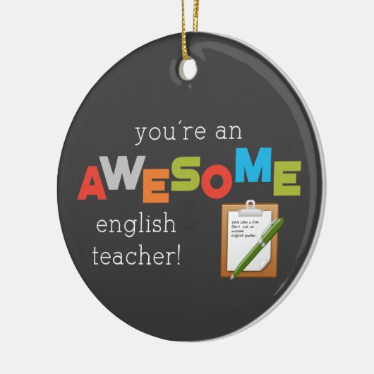 Engelse onderwijsdag, Geweldige Keramisch Ornament (Links)