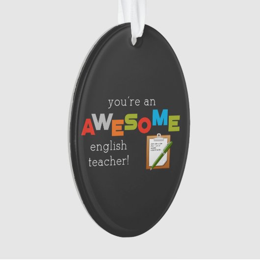 Engelse onderwijsdag, Geweldige Ornament (voorkant)