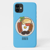 Engelse ontbijt cartoonillustratie Case-Mate iPhone case (Achterkant)