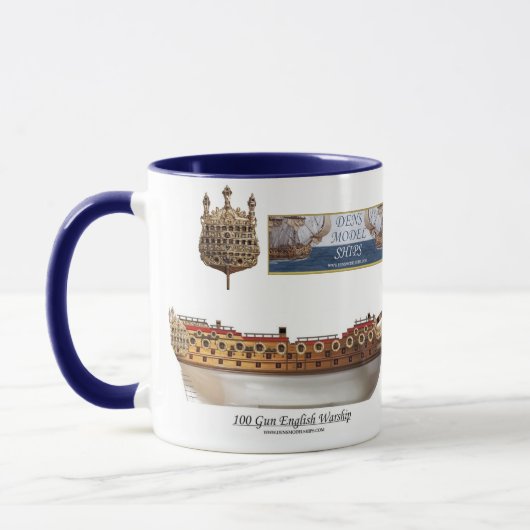 Engelse oorlogsschip Nautical Mok (Links)