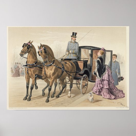 Engelse paarden poster (Voorkant)