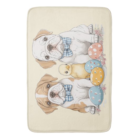 Engelse paashonden badmat (Voorkant Verticaal)