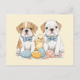 Engelse paashonden feestdagenkaart