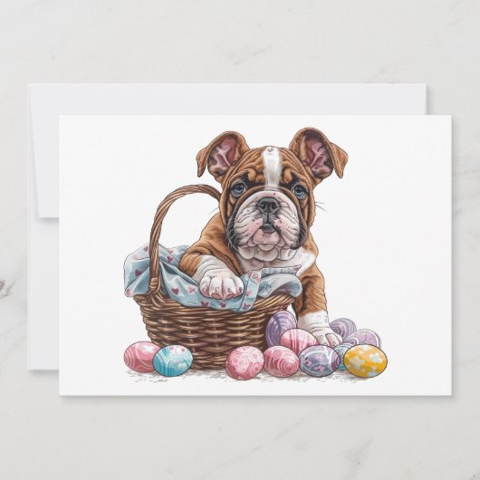 Engelse paashonden feestdagenkaart (Voorkant)