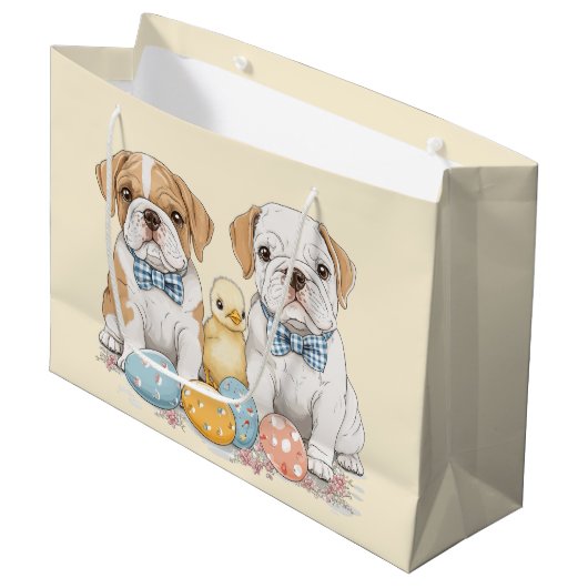 Engelse paashonden groot cadeauzakje (Voorkant Gekanteld)