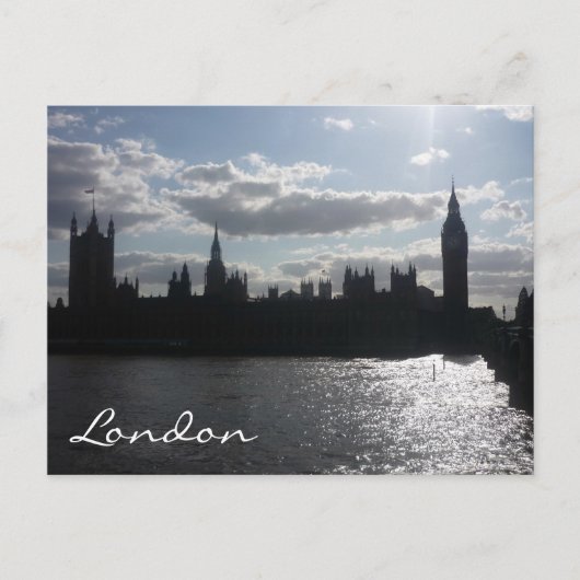 engelse parlement zon briefkaart (Voorkant)