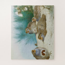 Engelse patrijs met paard en distel, Kunst Legpuzzel