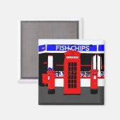 Engelse pictogrammen magneet (Voorkant / Achterkant)