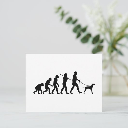 Engelse pointer briefkaart (Staand voorkant)