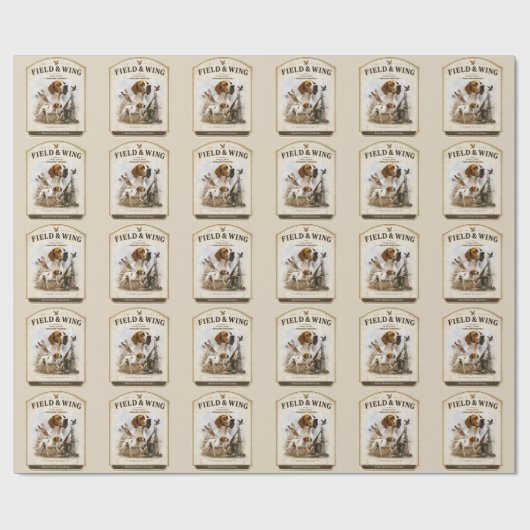 Engelse Pointer Cadeaupapier (Vlak)