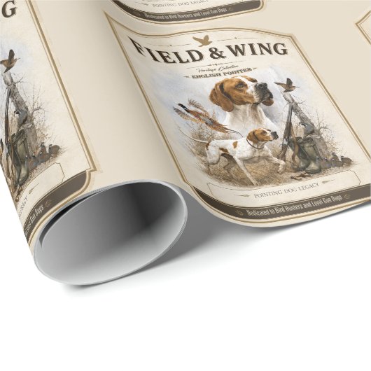 Engelse Pointer Cadeaupapier (Rol Hoek)