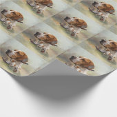 Engelse Pointer Cadeaupapier (Hoek)