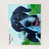 Engelse pointer Dog. Legpuzzel (Verticaal)