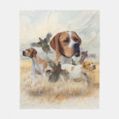 Engelse Pointer Fleece Deken (Voorkant)