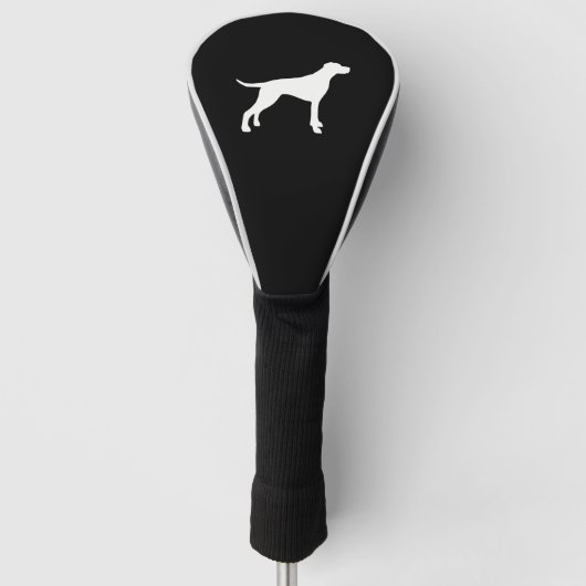 Engelse pointer golfheadcover (Voorkant)