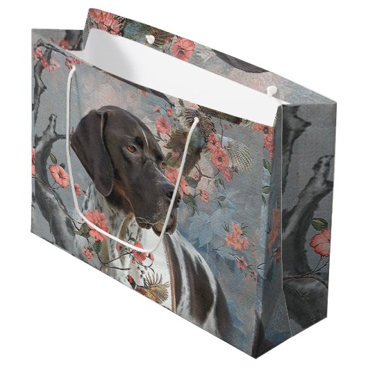 Engelse Pointer  Groot Cadeauzakje (Voorkant Gekanteld)