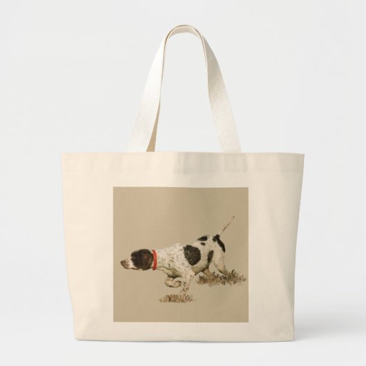 Engelse pointer grote tote bag (Voorkant)
