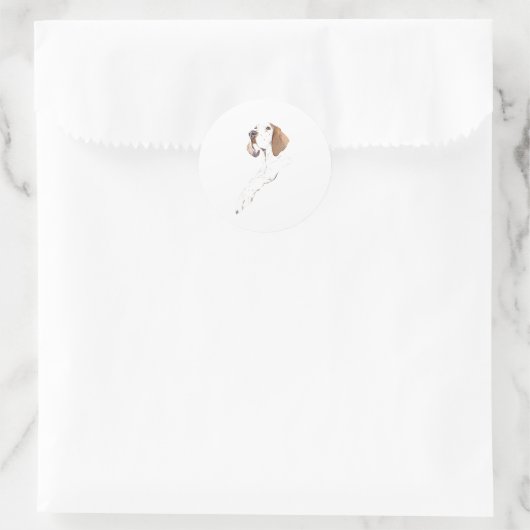 Engelse Pointer Hond Sticker (Tas)