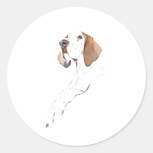 Engelse Pointer Hond Sticker (Voorkant)