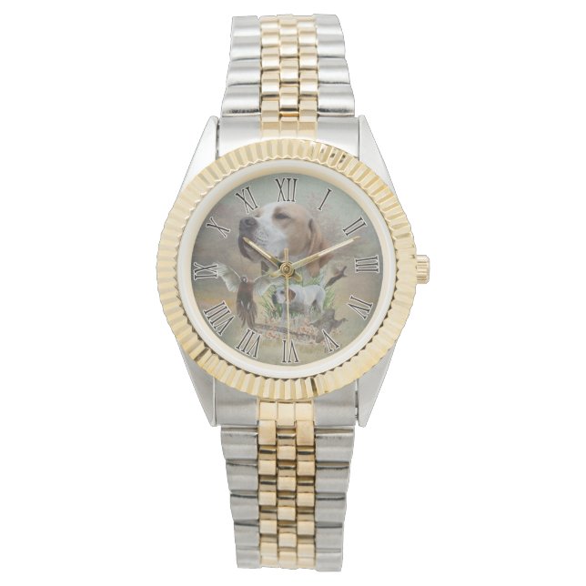 Engelse pointer horloge (Voorkant)