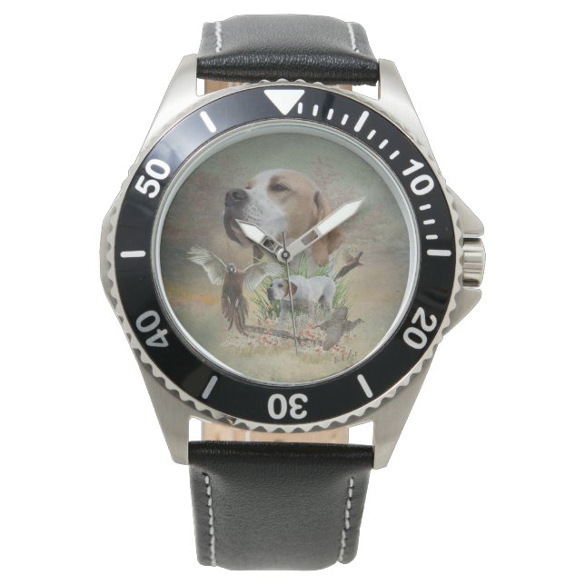Engelse pointer horloge (Voorkant)