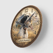 Engelse Pointer Jacht ,Chukar patrijs Ronde Klok (Hoek)