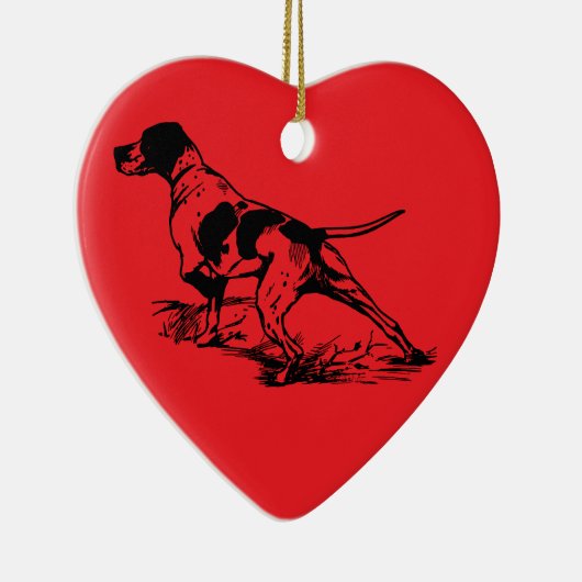 Engelse pointer keramisch ornament (Rechts)