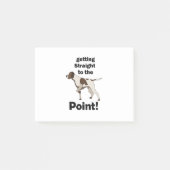 Engelse Pointer Komt Rechtstreeks Ter Zake  Post-it® Notes (Voorkant)